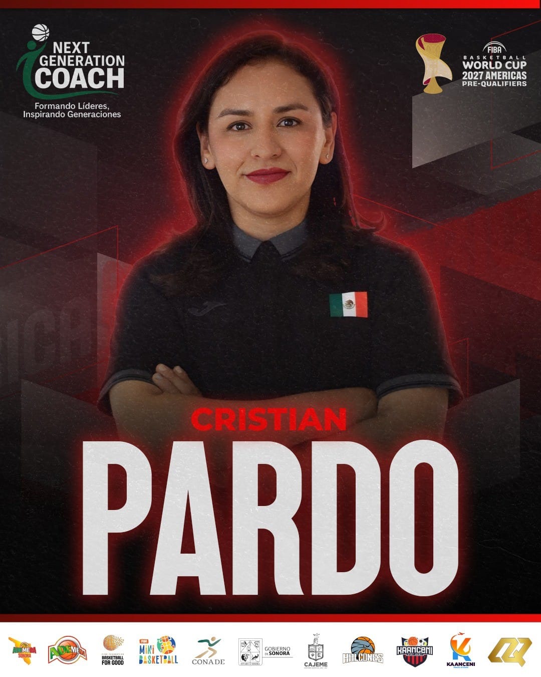La hidalguense Cristhian Pardo, nueva entrenadora de la Selección Mexicana Femenil de Basquetbol Post feature image