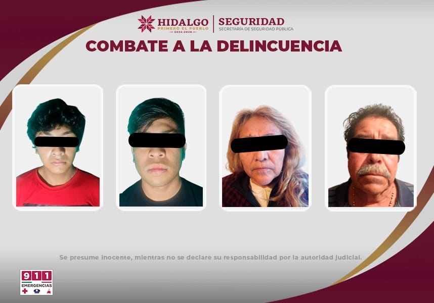 SSPH despliega operativos en Tepeji del Río y detiene a 4 presuntos narcomenudistas Post feature image
