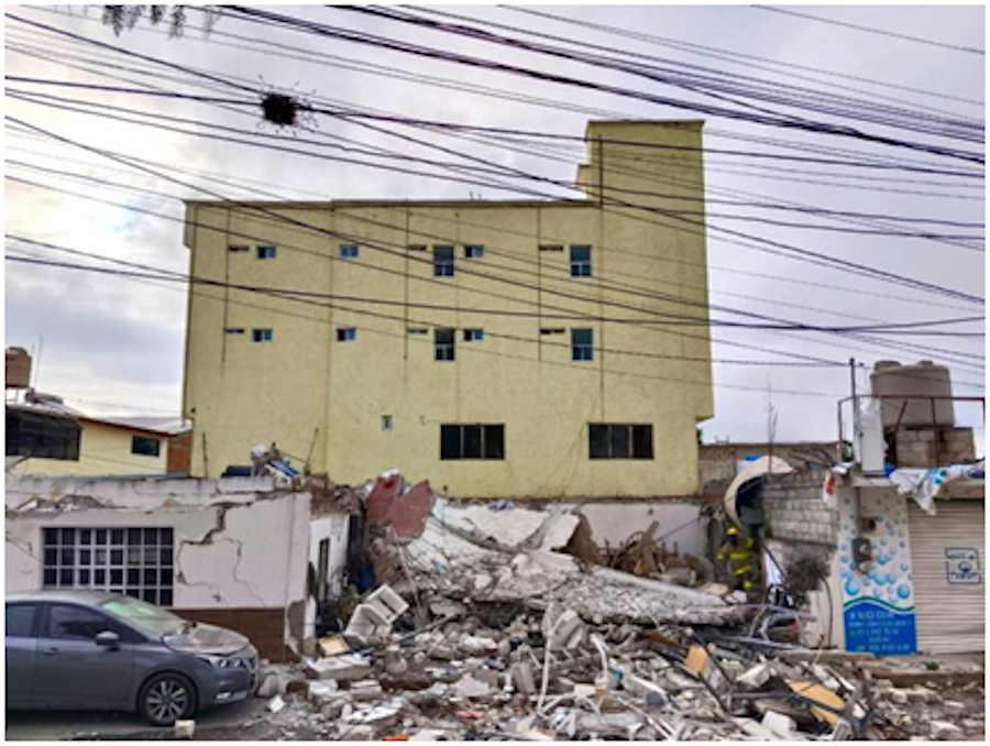 Explosión en la colonia El Tezontle deja cuatro heridos y causa daños irreparables a un edificio Post feature image