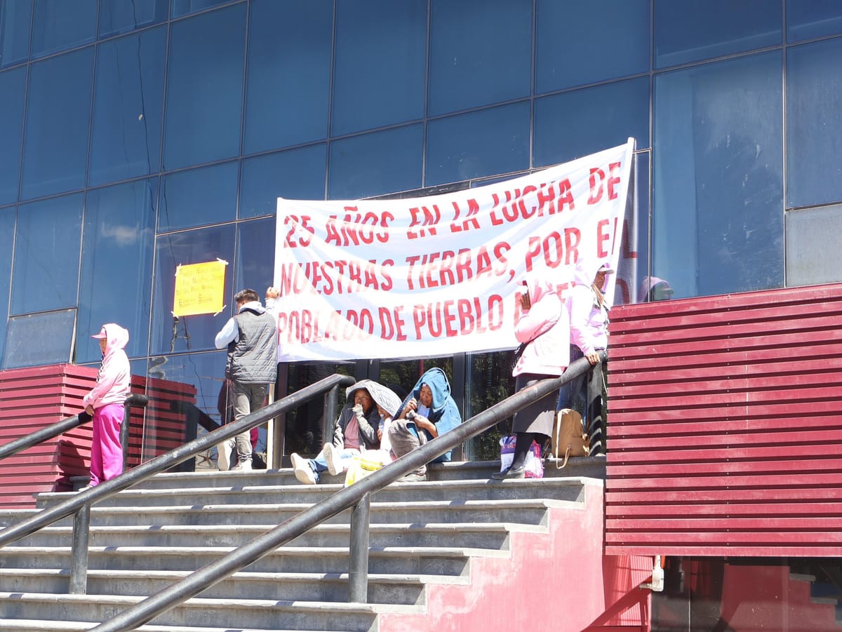 Ejidatarios de Pueblo Nuevo se manifiestan en Palacio de Gobierno Post feature image