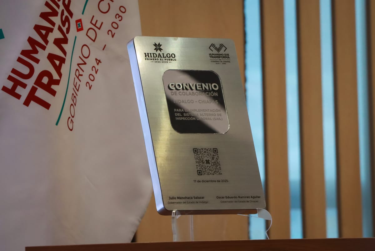 Gobierno de Hidalgo comparte con Chiapas sistema de inspección laboral Post feature image