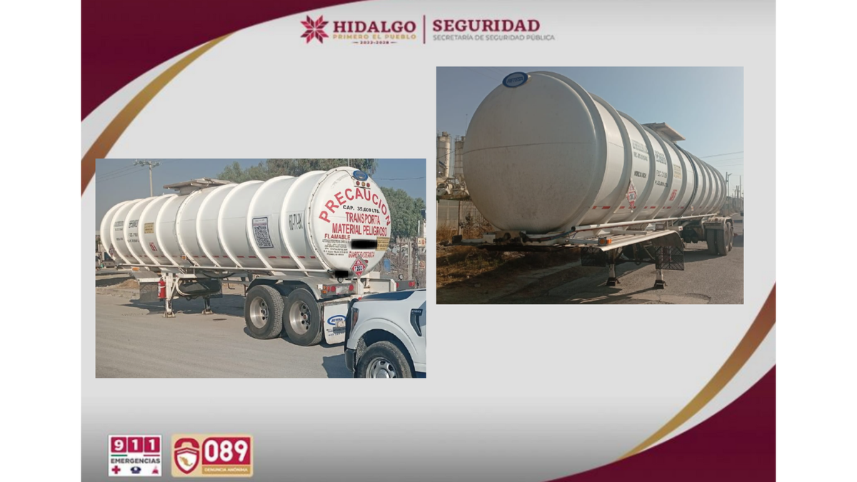 Aseguran auto tanque cisterna robado en Tizayuca Post feature image