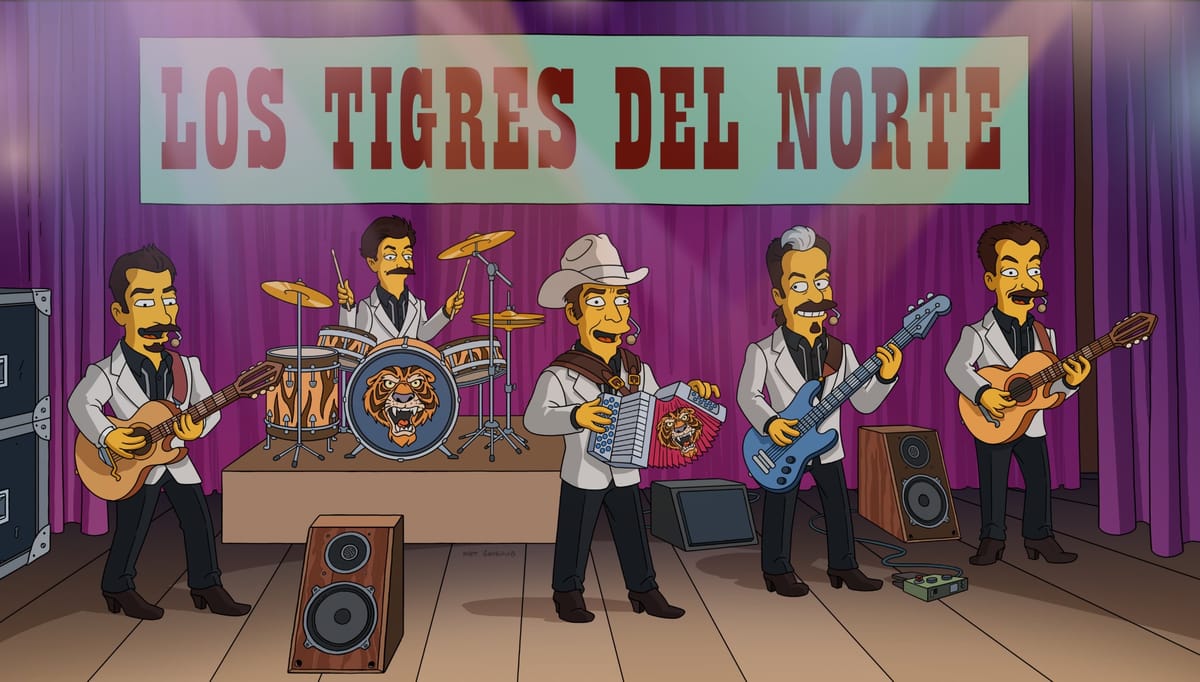 Los Tigres del Norte debutan en Los Simpson con un corrido dedicado a Homero Post feature image