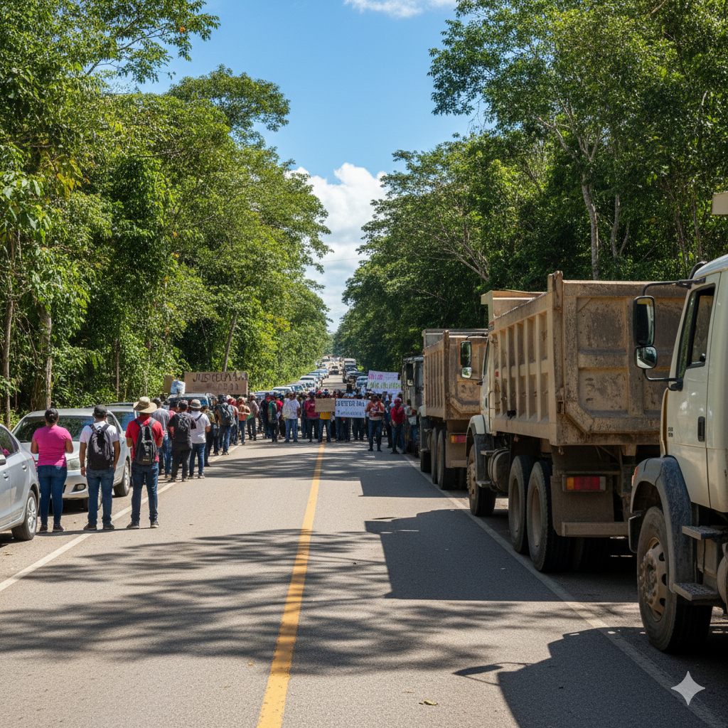 Liberan la carretera México–Tampico tras más de 20 horas de bloqueo en Tlanchinol Post feature image