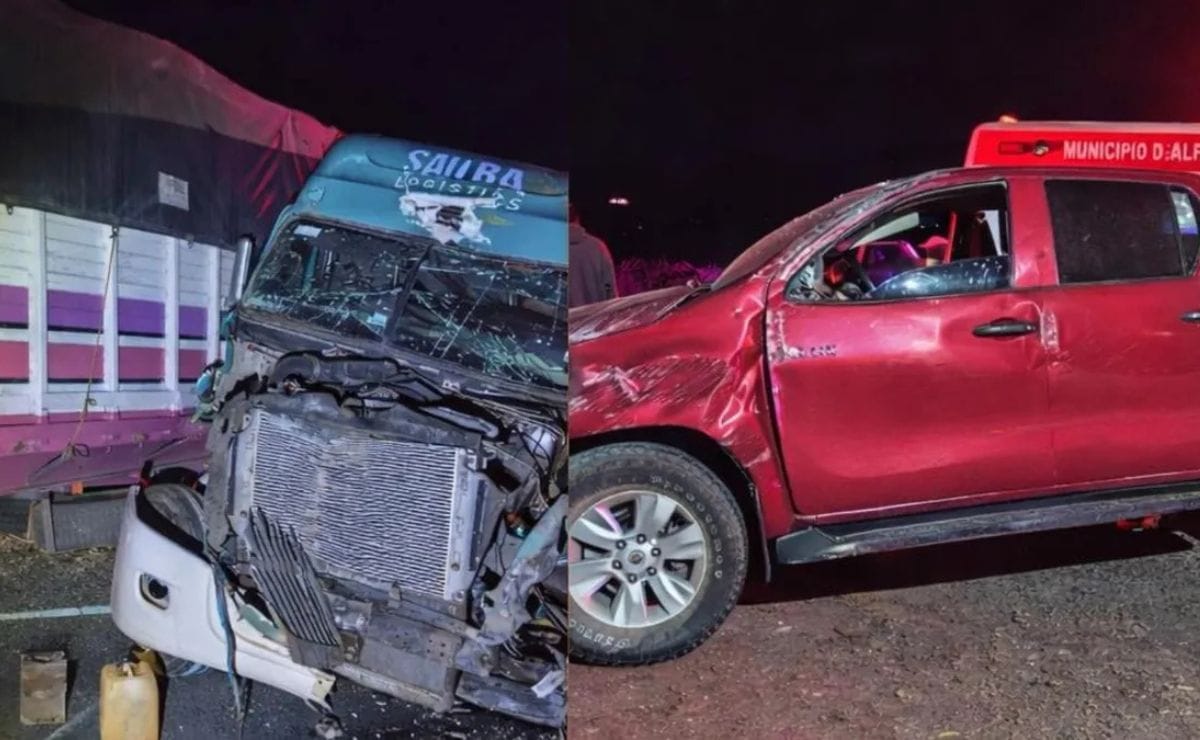 Choque entre camioneta y tráiler deja dos lesionados en la carretera Alfajayucan–Ixmiquilpan Post feature image