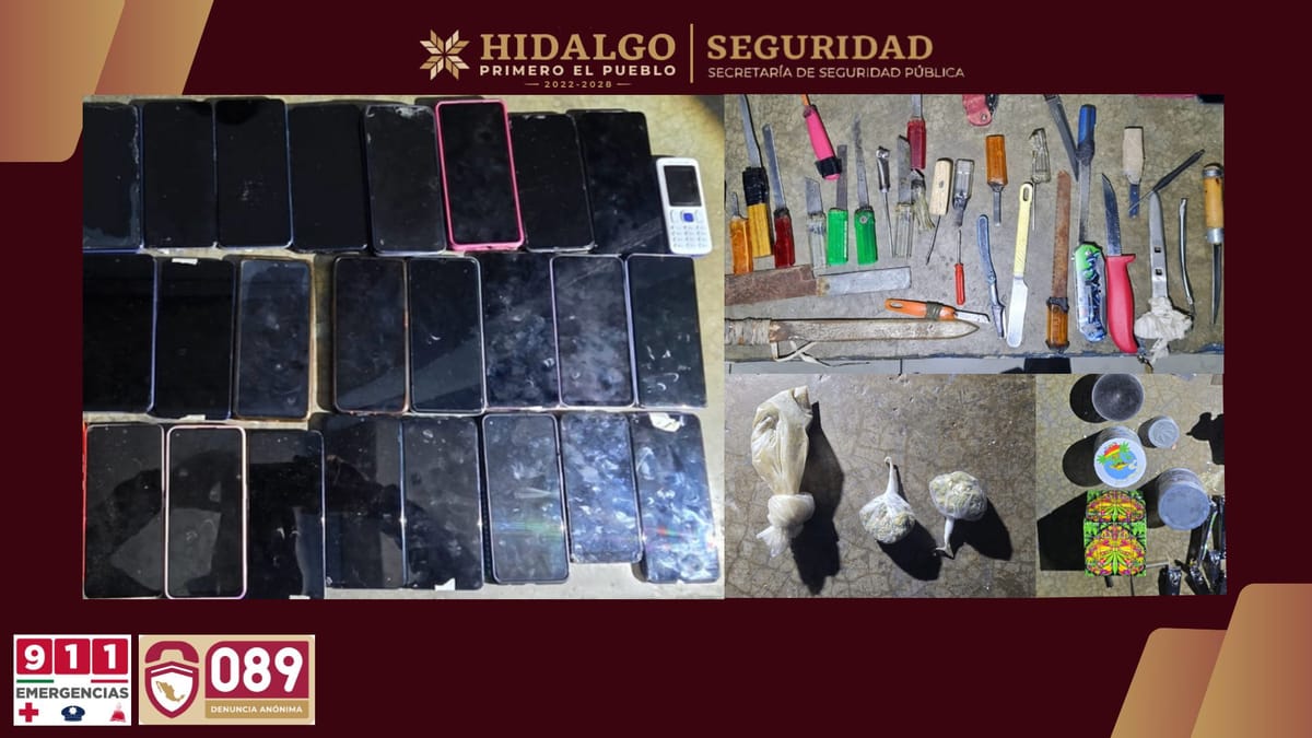 Refuerzan revisiones en Ceresos de Hidalgo; aseguran celulares y droga en Tula y Huichapan Post feature image