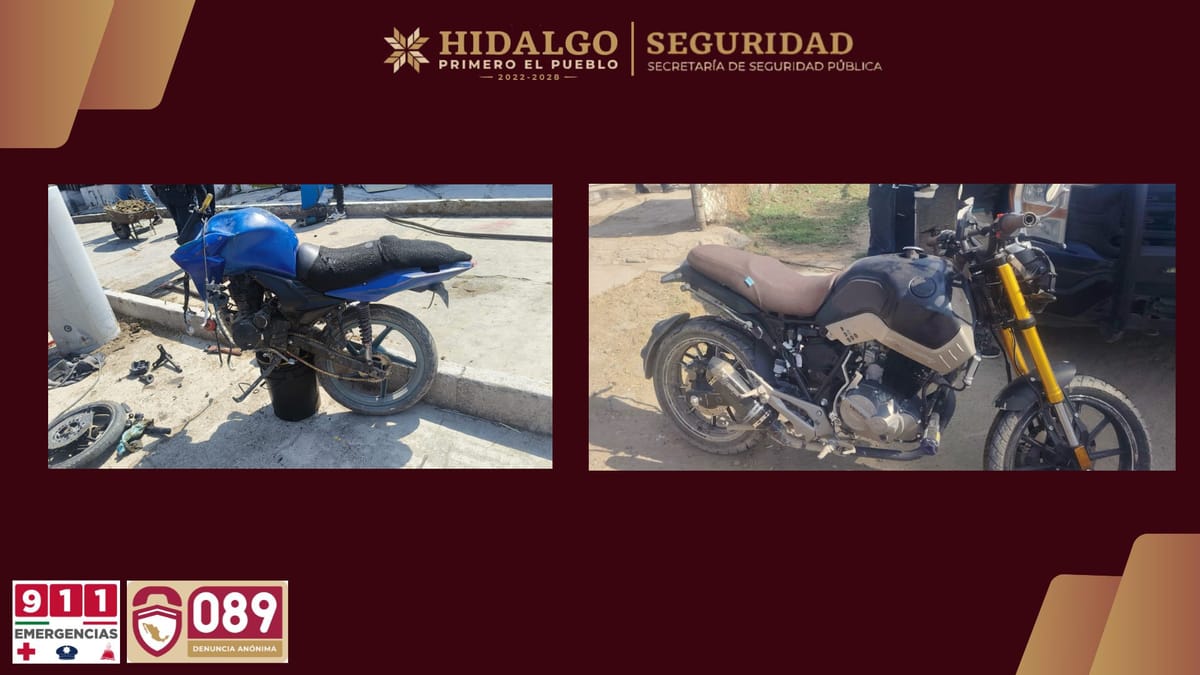 SSPH desarticula banda dedicada al robo de motocicletas en Tizayuca Post feature image