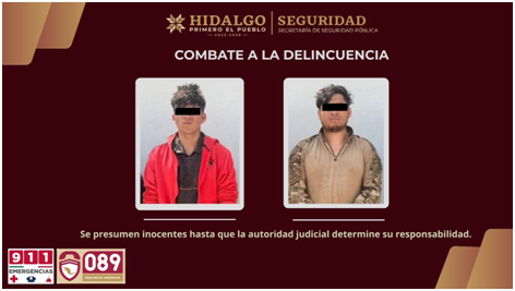 Detienen a dos hombres tras reporte de disparos en Tezontepec de Aldama Post feature image