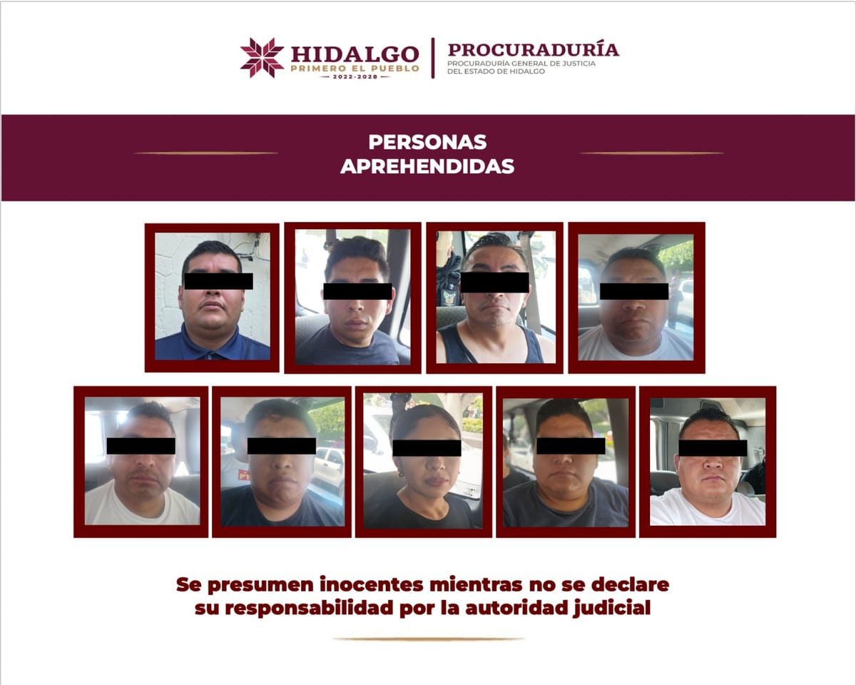 Gabinete de Seguridad aprehende a 9 policías municipales de Progreso de Obregón Post feature image