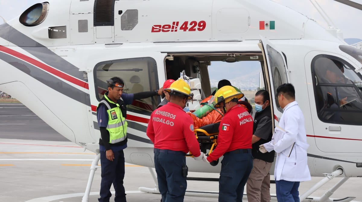 Trasladan en helicóptero a mujer lesionada de Tepehuacán Post feature image