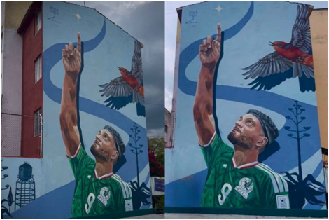 Crean mural en honor al futbolista hidalguense Raúl Jiménez Post feature image