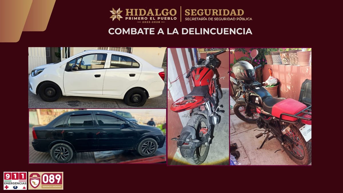 Cateos en Tulancingo dejan dos detenidos, droga y vehículos robados asegurados Post feature image