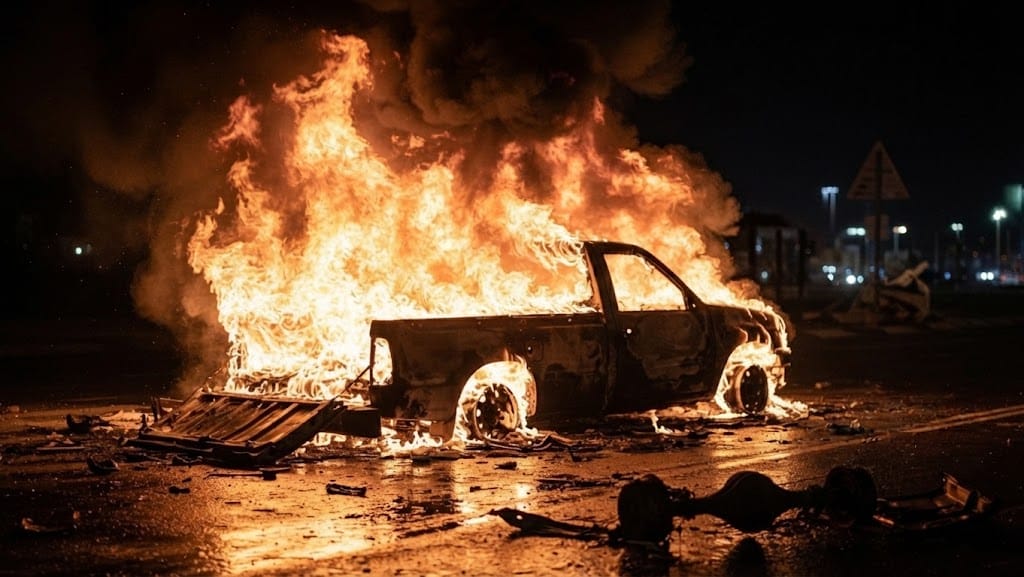 Localizan dos camionetas incendiadas y presunta toma clandestina, en Atitalaquia Post feature image