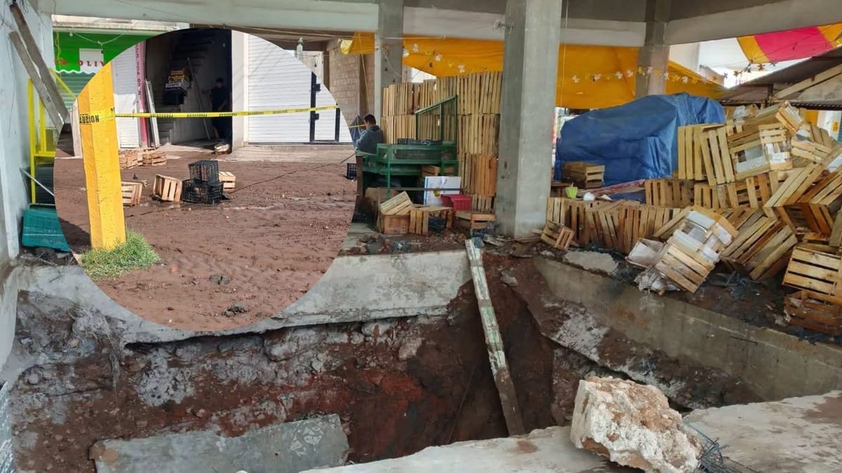 Fuga de agua de Pemex provoca socavón y daños en zona comercial de Tlahuelilpan Post feature image