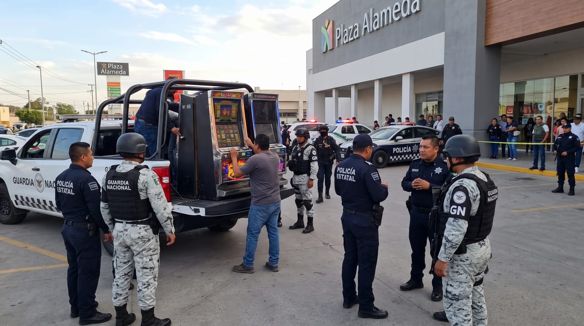 Retiran máquinas tragamonedas durante operativo en Plaza Alameda de Tizayuca Post feature image