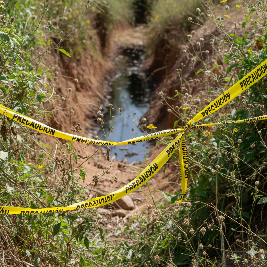 Localizan cuerpo sin vida en canaleta de riego en Tezontepec de Aldama