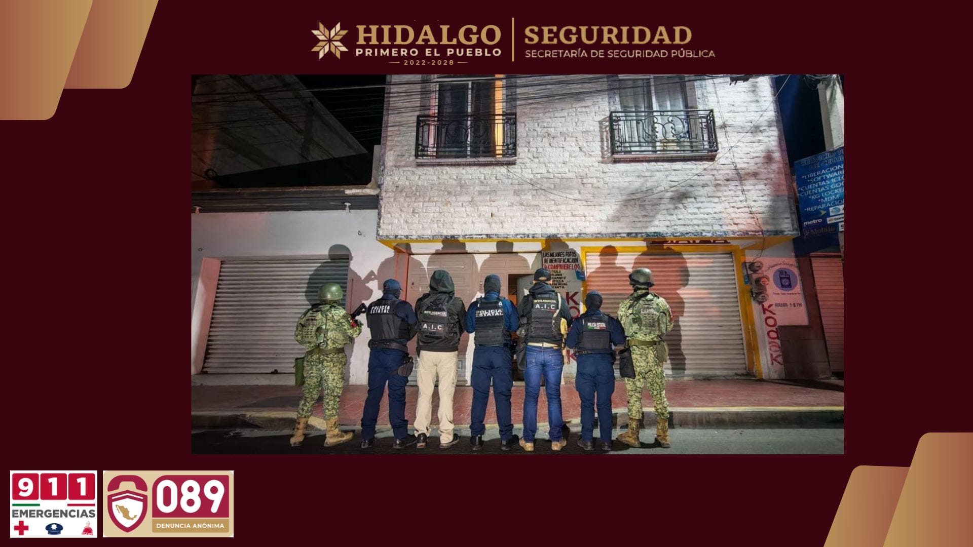 SSPH desarticula punto de venta de narcóticos en el Valle del Mezquital
