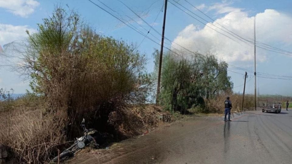 Muere motociclista tras accidente en la carretera Juandhó–Tlahuelilpan