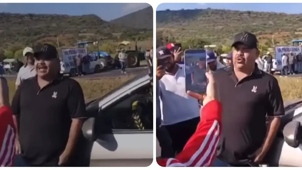 Chuy Lizárraga alegra a automovilistas con un palomazo en medio del bloqueo imagen destacada