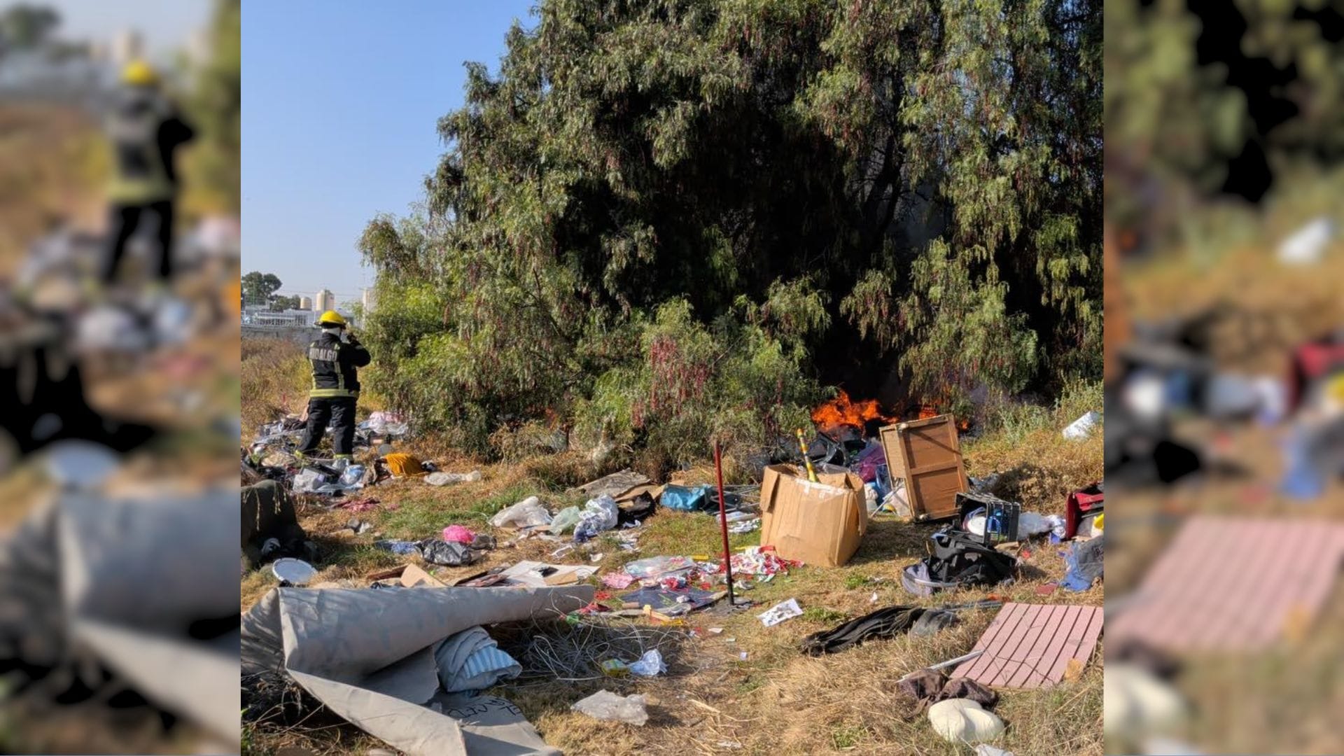 Se incendia espacio usado por personas en situación de calle en Pachuca imagen destacada