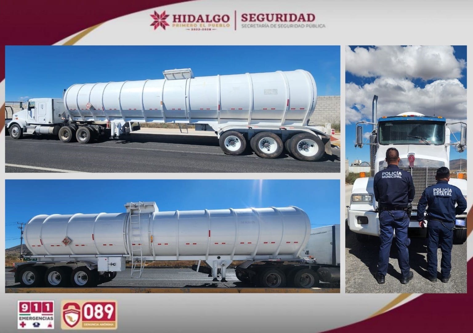 Recuperan tractocamión con 33 mil litros de huiachicol imagen destacada