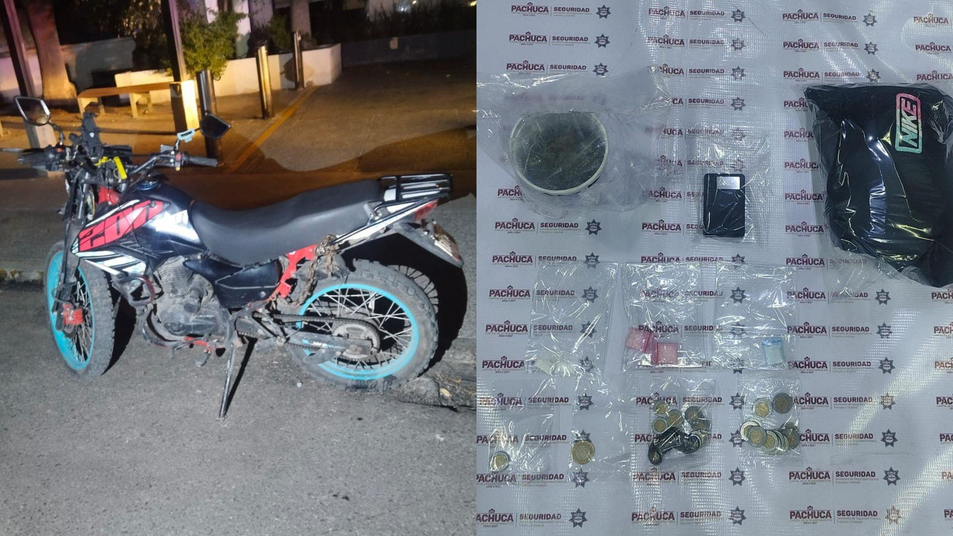 Detienen a dos personas con droga en Pachuca imagen destacada