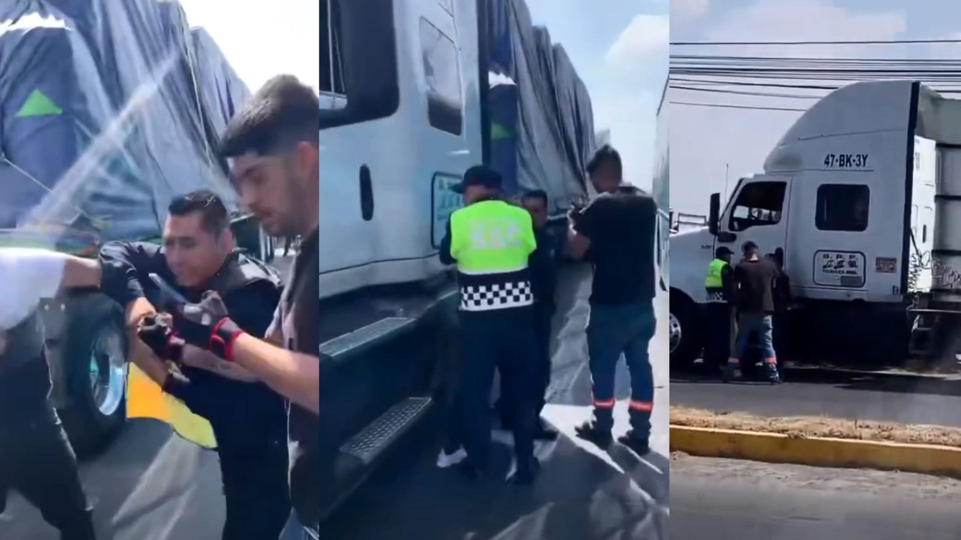 Detienen a dos operadores de tráiler en Tizayuca por presuntas “carreritas”; transportistas protestan imagen destacada