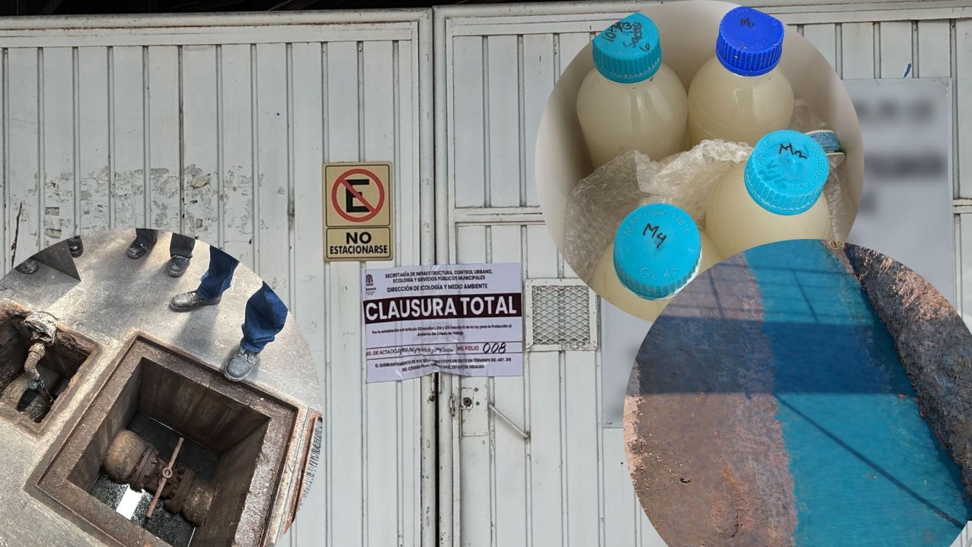 Clausuran empresa tras descarga con coloración inusual en el río Papalote, en Tizayuca imagen destacada
