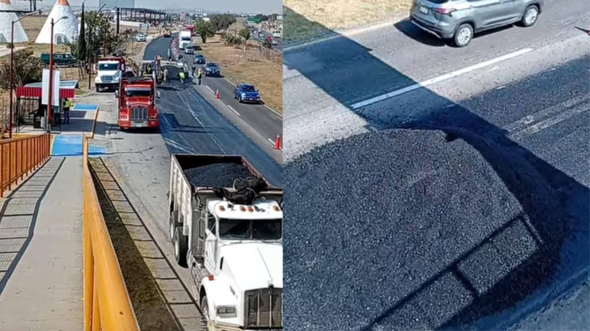 Trabajador sufre quemaduras por asfalto caliente en la México–Pachuca imagen destacada