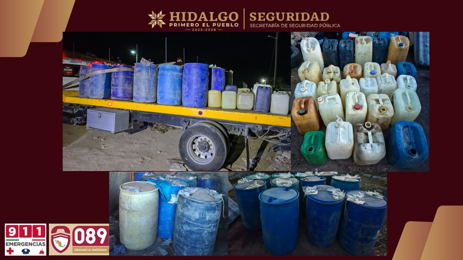 Desmantelan presunta bodega de huachicol en Tepeapulco imagen destacada
