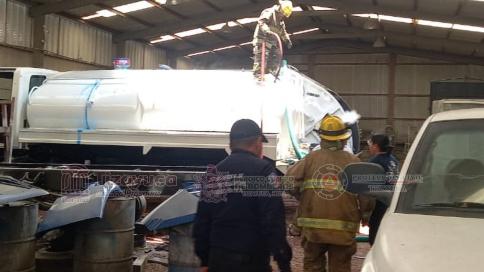 Explosión en nave industrial de Tizayuca deja dos trabajadores con quemaduras graves imagen destacada