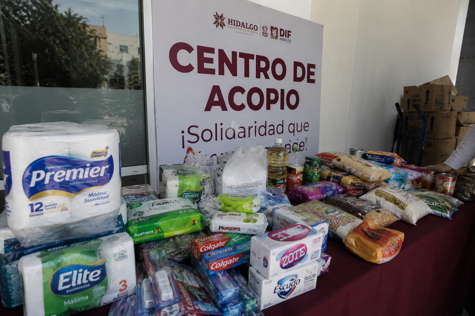 DIF Hidalgo instala tres centros de acopio para apoyar a afectados por sismos en Venezuela imagen destacada