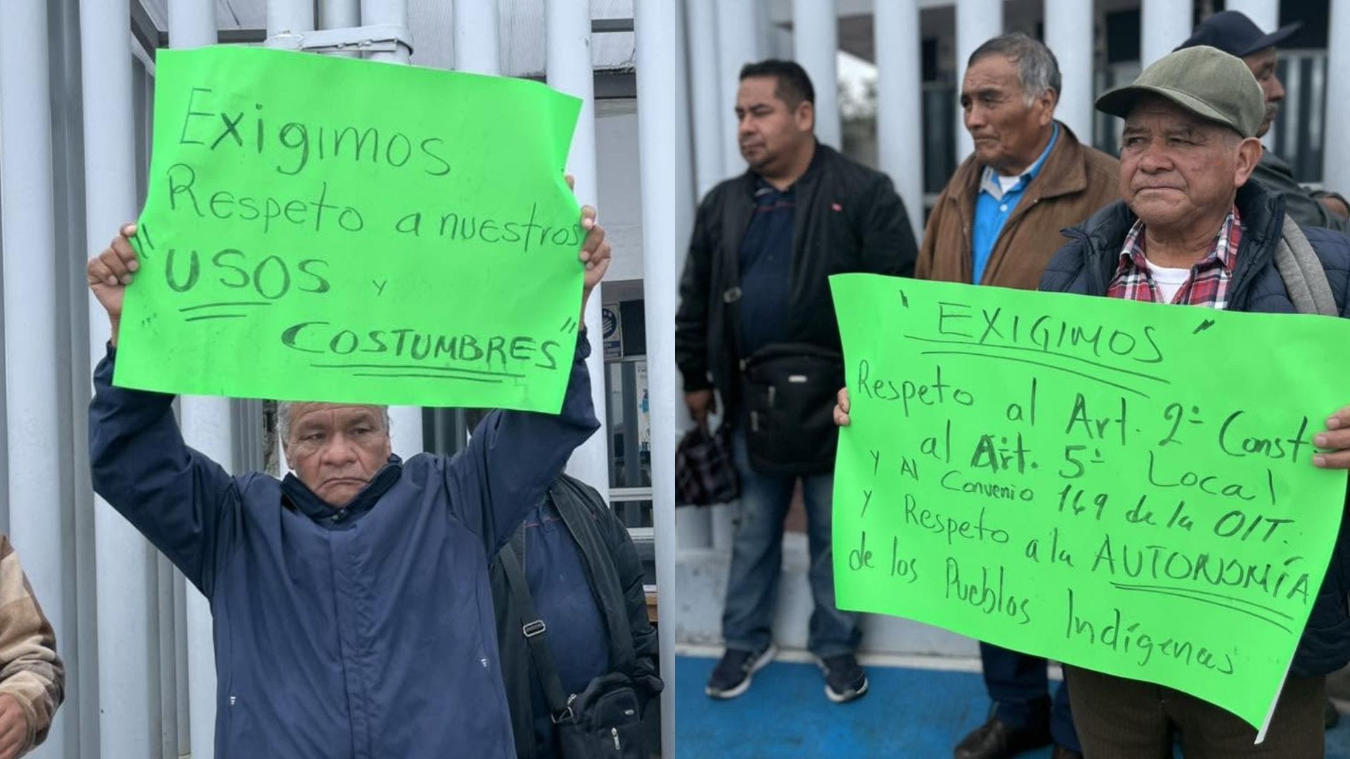 Comunidad indígena de San Ildefonso protesta en el Congreso de Hidalgo por conflicto sobre delegación imagen destacada