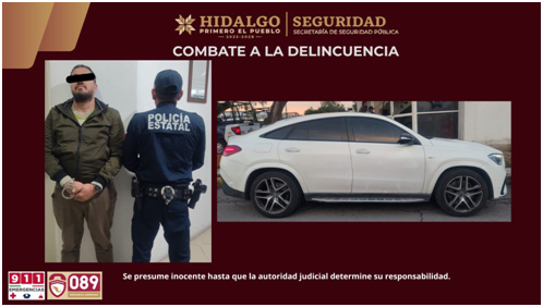 Recuperan vehículo robado en plaza comercial de Pachuca; aseguran a presunto responsable imagen destacada