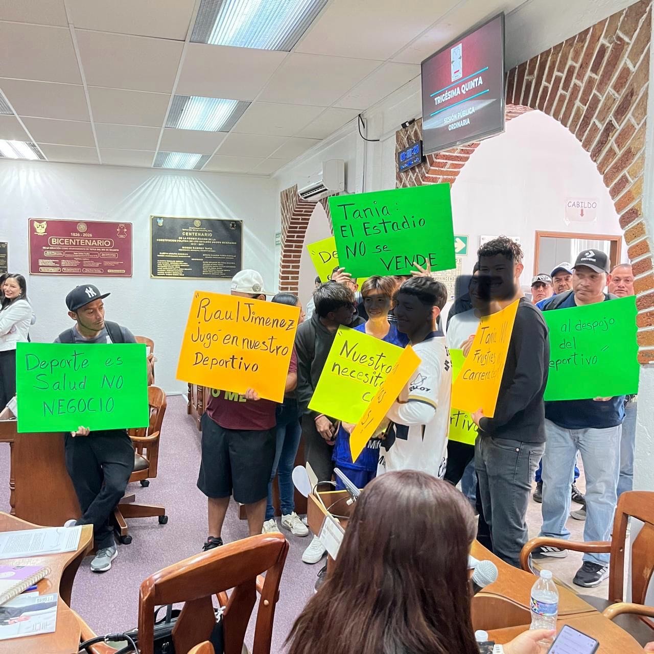 𝐅𝐮𝐭𝐛𝐨𝐥𝐢𝐬𝐭𝐚𝐬 𝐬𝐞 𝐦𝐚𝐧𝐢𝐟𝐢𝐞𝐬𝐭𝐚𝐧 𝐞𝐧 𝐂𝐚𝐛𝐢𝐥𝐝𝐨 𝐝𝐞 𝐓𝐞𝐩𝐞𝐣𝐢 imagen destacada