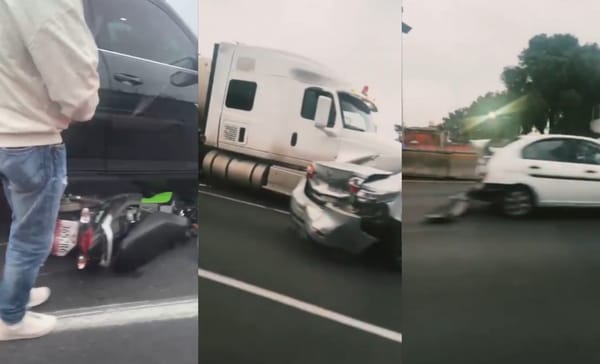 Carambola en la México-Pachuca deja un motociclista sin vida
