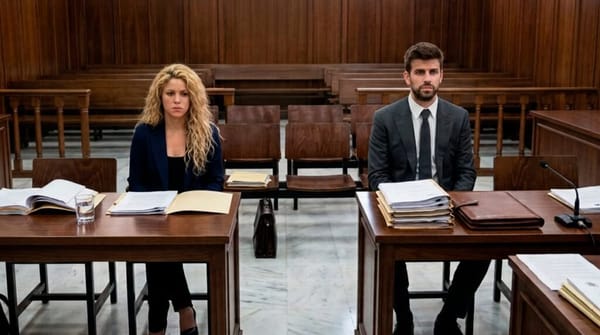 Se reencuentran Shakira y Piqué en los juzgados